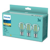 3PAK Żarówka LED E27 A60 8.5W = 75W 1055lm 2700K Ciepła Filament PHILIPS