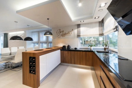 Lampa wisząca LISA 1xE27 40 cm Czarna Elegancka ML6134 Milagro Metal