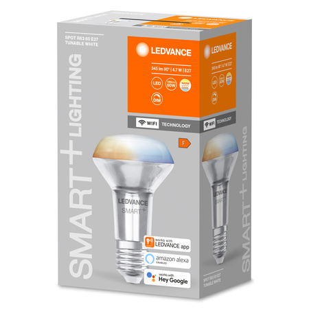 Żarówka LED E27 R63 4,7W = 40W 345lm CCT 45° LEDVANCE SMART+ WIFI Ściemnialna