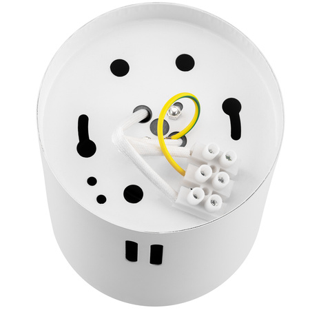 Oprawa Sufitowa Natynkowa Stała Okrągła APUS 10 Spot TUBA Biała E27