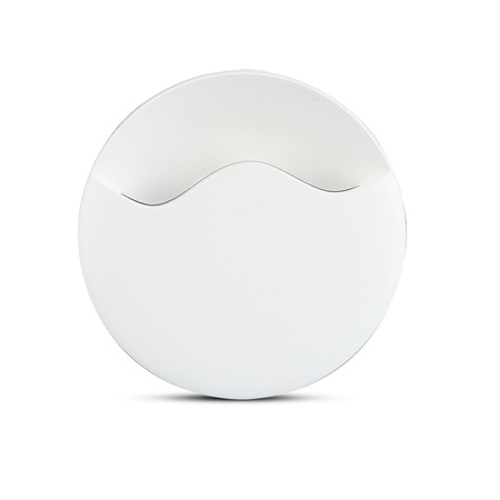 Lampka orientacyjna Lampka nocna LED 0.45W 4000K Z czujnikiem zmierzchu Okrągła Biała Samsung Chip VT-83 V-TAC