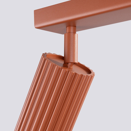 Lampa Sufitowa Reflektor Tuba Spot 4x GU10 Ochra Czerwona Karbon Deep Space SL.1641 Sollux