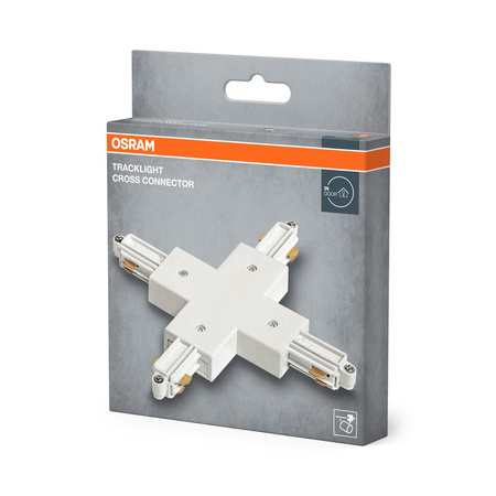Łącznik do Szynoprzewodów Krzyżowy Biały Traclight Osram