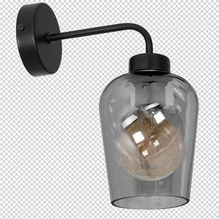 Lampa Ścienna Kinkiet SANTIAGO SMOKED 1xE27 Milagro