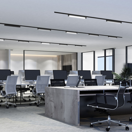 Lampa Oprawa Szynowa 1-fazowa OTIS Czarna 21W LED Milagro