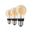 3x Żarówka LED E27 A60 7W = 40W 550lm 2200-4500K CCT FILAMENT SMART Inteligentna Bluetooth ZigBee White Ambiance Philips HUE