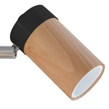 Lampa Ścienna Kinkiet BARON Czarna 1xGU10 Milagro