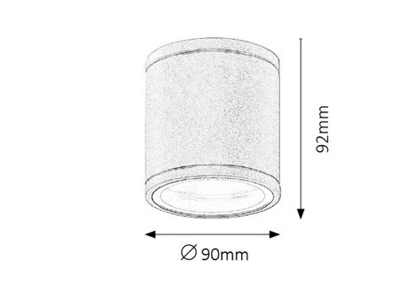 Lampa Ogrodowa Zewnętrzna Kinkiet Elewacyjny LED GU10 IP54 Antracyt Minimalistyczny Akron Rabalux