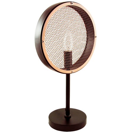 LAMPKA Stołowa ARETE E14 Czarno-złota GOLDLUX (Polux)