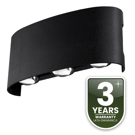 Lampa Ogrodowa Zewnętrzna Kinkiet Elewacyjny 6W LED IP54 Góra Dół KELSA LUMILED