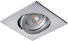 Oprawa sufitowa halogenowa podtynkowa kwadratowa EVIT MR16 Gx5,3 aluminium Kanlux