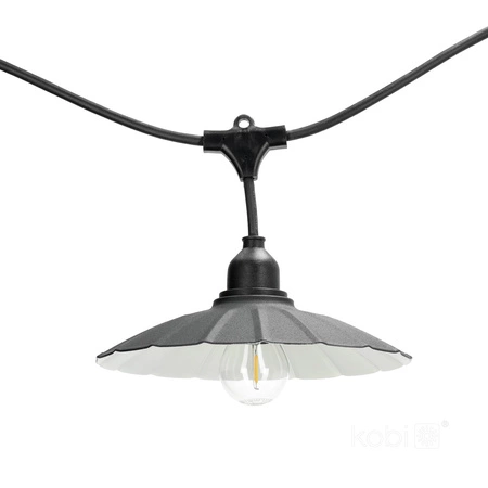 Klosz do Girlandy Zestawu CRETE LS M1 Czarny Metalowy 5 Sztuk Kobi