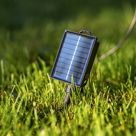 ZESTAW Girlanda Solarna SOLLIS 22x LED 2700K 15m PILOT IP65 + Adapter Sieciowy 6,6W LUMILED