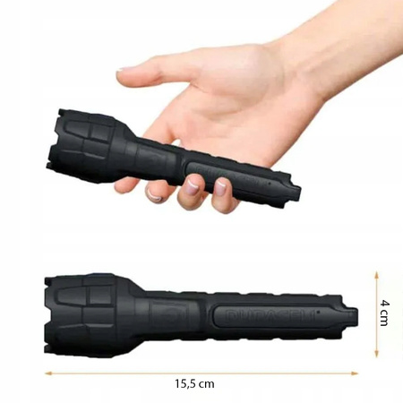 Latarka Gumowa LED Ręczna Bateryjna 2xAAA 80lm DURACELL