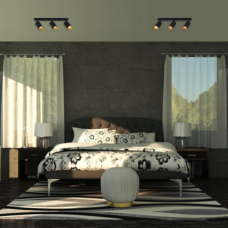 Lampa sufitowa LED ERIS GOLD 3x GU10 regulowana