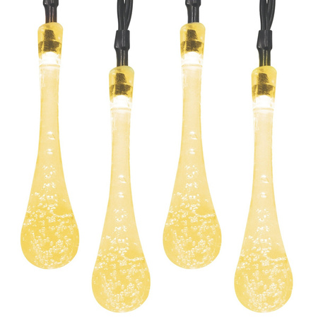 Girlanda solarna wisząca 20x ŁEZKI lampa ogrodowa LED sople 3000K ciepła barwa