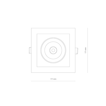 Oprawa Podtynkowa Sufitowa LED 30W 2250lm 4000K Neutralna Biała CL DIA 8718 Nowodvorski