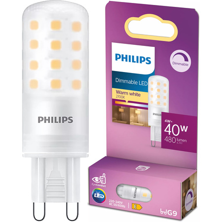 Żarówka LED G9 Kapsułka 4W = 40W 480lm 2700K Ciepła 320° Ściemnialna Philips