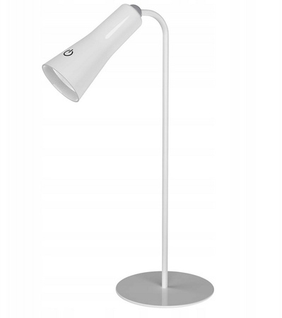 Lampka Biurkowa Stołowa Nocna MAGNETO LED 5W 400lm 4000K Akumulatorowa Odpinana Biała MasterLED