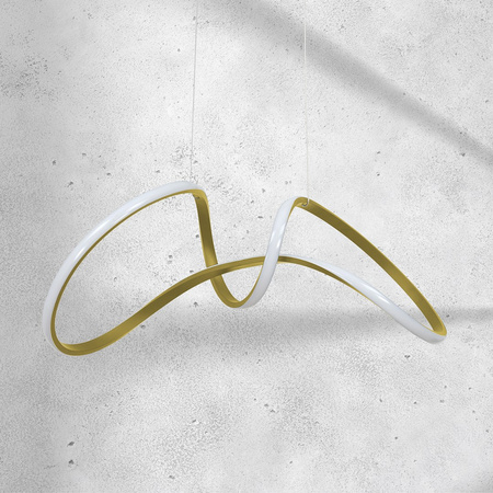 Lampa Wisząca Sufitowa TESORO Złota 48W LED Milagro