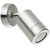 Kinkiet Ogrodowy Lampa Elewacyjna LED GU10 OLIMP Ruchoma Srebrna - GOLDLUX (Polux)