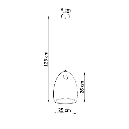 Lampa Sufitowa Wisząca Zwis E27 Okrągła Biała Nowoczesna Bukano Sollux