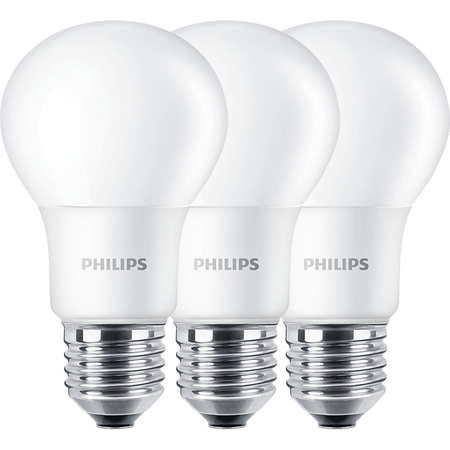 3PAK Żarówka LED E27 A60 8W = 60W 806lm 2700K Ciepła 300° PHILIPS CorePro