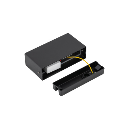 Plafon Oprawa Natynkowa Sufitowa Lampa Ogrodowa Kinkiet Elewacyjny LED 10W 500lm 3000K Ciepła Czarna Wodoodporna IP54 PIX LED 11367 Nowodvorski