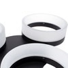 Lampa sufitowa RING trzy okręgi czarny 36W LED IP20 Metal i akryl styl nowoczesny Milagro