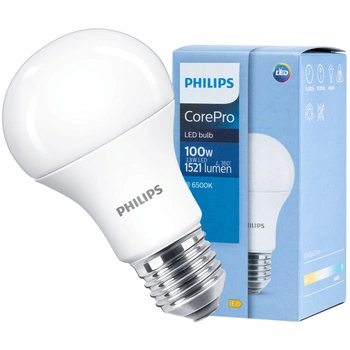 Żarówka LED E27 A60 13W = 100W 1521lm 6500K Zimna PHILIPS