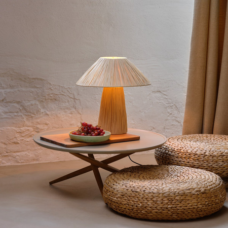 Lampa Stołowa Oprawa Biurkowa Stojąca Dekoracyjna E27 Brązowy USB-C Decor Ledvance