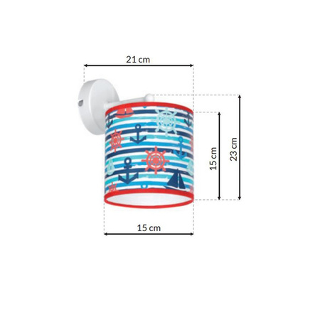 Lampa Ścienna Kinkiet MARINE 1xE27 Milagro