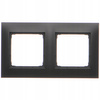 Ramka Podwójna 2-krotna Premium do Włączników Gniazdek Czarna DR2/49 KONTAKT SIMON
