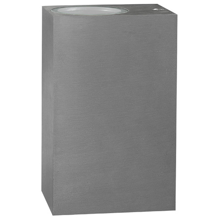 Kinkiet ogrodowy elewacyjny góra dół LED 2xGU10 BOSTON GOLDLUX (Polux) PROSTOKĄTNY SATYNA