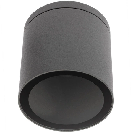 Lampa Sufitowa SPOT LED QUAZAR 18 GU10 IP44 KOBI ALUMINIUM Okrągła Szara