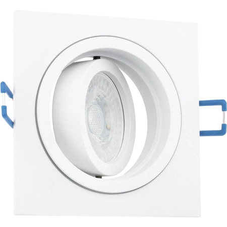 Oprawa HALOGENOWA Podtynkowa Ruchoma GU10 MR16 Kwadrat Biała CASSIO LUMILED