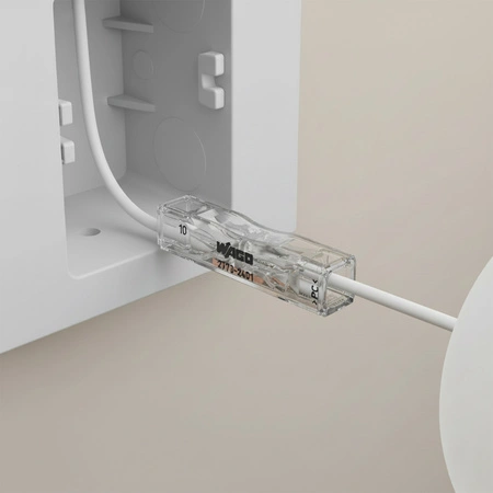 Złączka Instalacyjna Szybkozłączka 2773-2401 Przelotowa na Drut 2x4mm WAGO