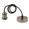 Lampa Wisząca Oprawa E27 Metalowy klosz brązowy VT-7555 V-TAC