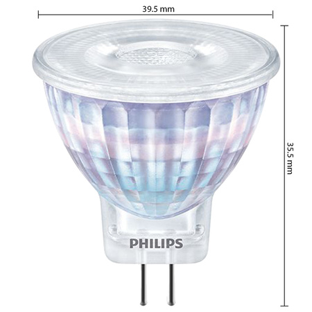 Żarówka LED GU4 MR11 2.3W = 20W 200lm 2700K Ciepła 36° PHILIPS