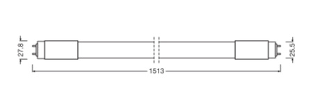 Świetlówka LED G13 T8 24W = 58W 2800lm 4000K Neutralna 190° 150cm LED TUBE UNIVERSAL Osram