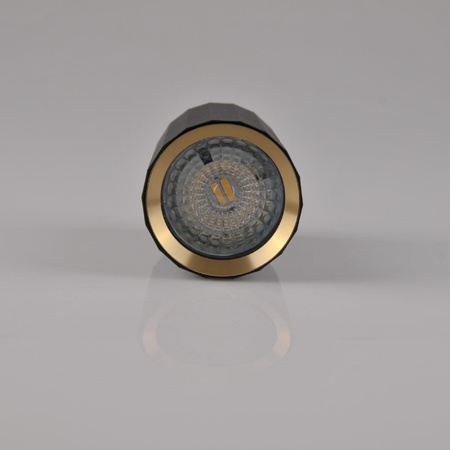 Oprawa Natynkowa Punktowa Spot GU10 Czarna Złota NICEA Sanico Goldlux