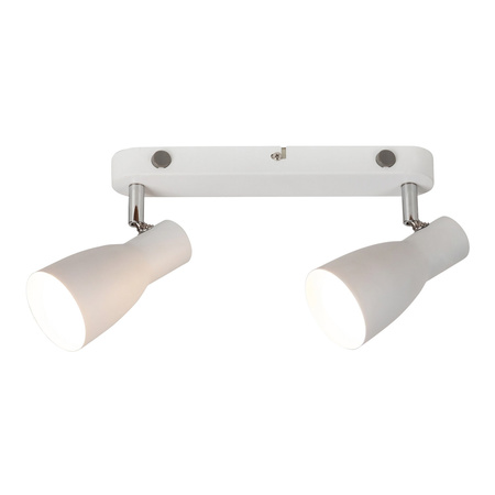 Lampa Sufitowa Punktowa Reflektor Spot 2x E27 Biały Minimalistyczny Ebony 6027 Rabalux