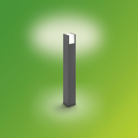Lampa Ogrodowa LED Zewnętrzna ARBOUR 3,8W 2700K IP44 Słupek 77cm Antracyt PHILIPS