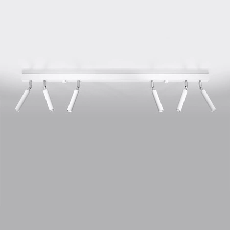Lampa Sufitowa Oprawa Natynkowa SPOT TUBA Reflektor 6x G9 Tubularna Biała Nowoczesna Eyetech Sollux