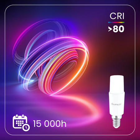 Żarówka LED E14 Tubularna T37 10W = 75W 1055lm 4000K Neutralna 200° LUMILED