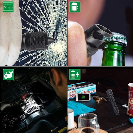 Latarka Taktyczna Akumulatorowa DIODA T6 LED 900LM Obrotowy ZOOM 5 TRYBÓW IPX3 LB0109 LIBOX