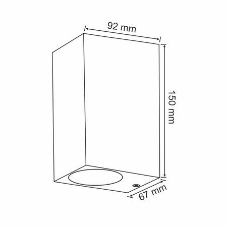 Kinkiet ogrodowy LED 2xGU10 BOSTON GOLDLUX (Polux) PODWÓJNY CZARNY