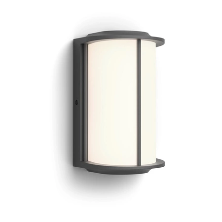 Kinkiet Ogrodowy Lampa Elewacyjna Zewnętrzna LED 4.3W 800lm 2700K IP44 Antracyt Reese Ultra Efficient Philips