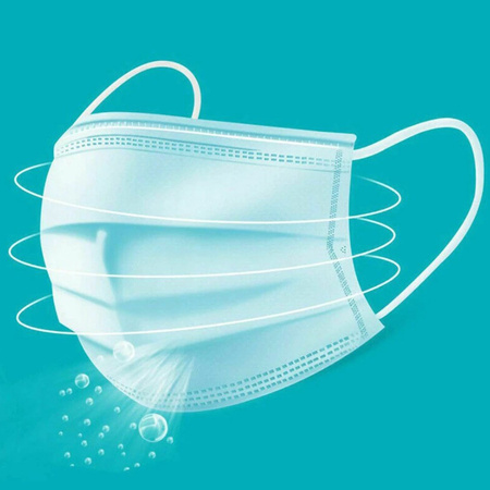5x Maseczka Ochronna Jednorazowa Trójwarstwowa