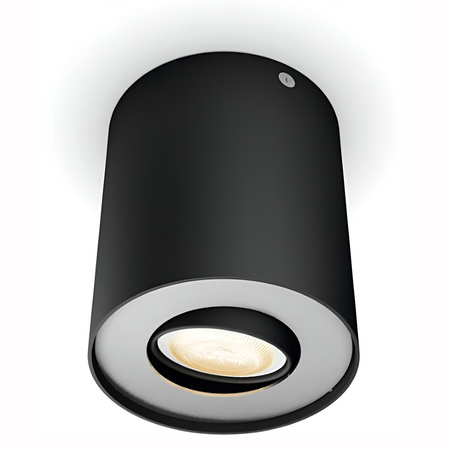 Oprawa Sufitowa Natynkowa LED Spot Pillar Czarny 4.2W CCT PHILIPS HUE Bluetooth Zigbee
